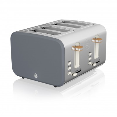 4 Slice Nordic Toaster GREY 